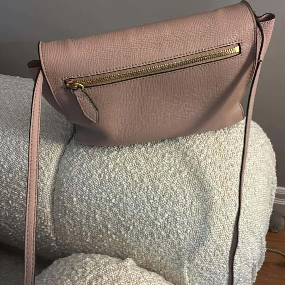 Burberry Pink and Tan Crossbody Bag with Gold Accent - Picture 4 of 4